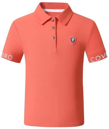 Koszulka młodz. POLO coral 140/146 COVALLIERO