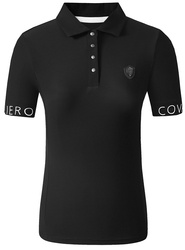 Koszulka damska POLO black L COVALLIERO