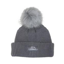 Czapka zimowa POMPOM grey KENTUCKY