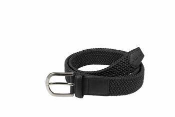 Pasek damski Braided 4823 black 75cm PIKEUR