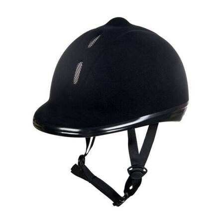 Kask welurowy L=58-61cm black HKM