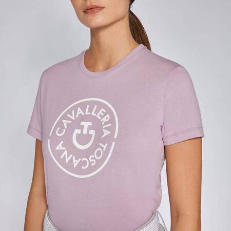 T-shirt damski DOUBLE ORBIT p.mauve M CAVALLERIA TOSCANA